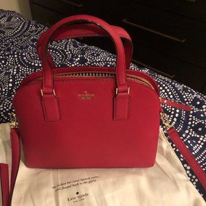 Kate Spade Medium Dome Satchel in Red